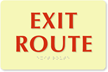 Exit Route Sign
