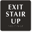 Exit Stair Up Sign