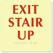Exit Stair Up Sign