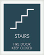 Stairs Fire Door Keep Closed w/Stair Symbol