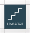 Stairs, Fire Door Keep Closed Sign