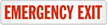 Emergency Exit Sign