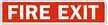 Fire Exit Sign