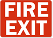 Fire Exit Sign