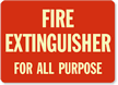 Fire Extinguisher For All Purpose