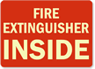 Fire Extinguisher Inside (white on red)