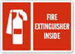 Fire Extinguisher Inside Sign