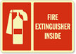 Fire Extinguisher Inside Sign