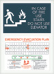 In Case Of Fire... Evac Plan Holder