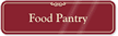 Food Pantry Showcase Wall Sign