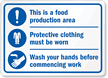 Protective Clothing Must Be Worn Sign