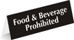 Food Beverage Prohibited Sign