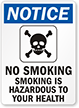 Smoking is Hazardous to Your Health Sign