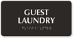 Guest Laundry Tactile Touch Braille Sign