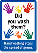 Did Wash Hand Washing Stops Germs Sign