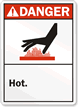 Danger (ANSI): Hot (with graphic)