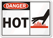 Danger: Hot (with graphic on right)