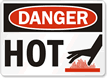Danger Sign: Hot (with graphic)