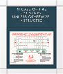 In Case of Fire Use Stairs Sign