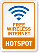 Free Wireless Internet Hotspot Sign