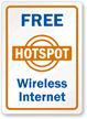 Free Wireless Internet Hotspot Sign