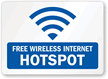 Free Wireless Internet Hotspot Sign