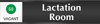Lactation Room - Go/Stop Slider Sign