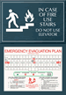 Emergency Evacuation Plan Sign