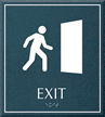 Exit Sign, 8.625 in. x 7.75 in.
