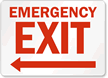 Emergency Exit Sign