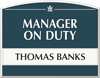 Manager on Duty, 1-Slot Changeable insert