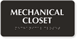 Tactile Touch Braille Mechanical Closet Sign