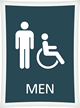 Men Bathroom, Men/Handicapped Sign
