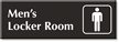 Men Locker Room Select-a-Color Engraved Sign