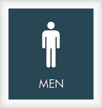 Men w/M Symbol Sign