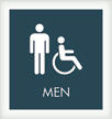 Men w/M/ISA Symbol Sign