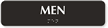 Men Tactile Touch Braille Sign