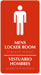 Men's Locker Room Sign