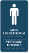 Men's Locker Room Sign