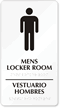 Men's Locker Room Sign