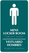 Men's Locker Room Sign