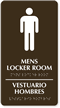 Men's Locker Room Sign