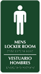 Men's Locker Room Sign