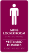Men's Locker Room Sign