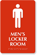 Mens Locker Room Graphic Sign