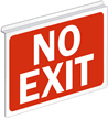 No Exit (white on red)