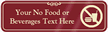 No Food Nor Beverages Symbol Sign