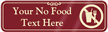 No Food Symbol Sign