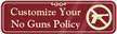 No Guns Symbol Sign