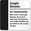 No Passengers Sign